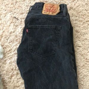 Levis 501 black jeans